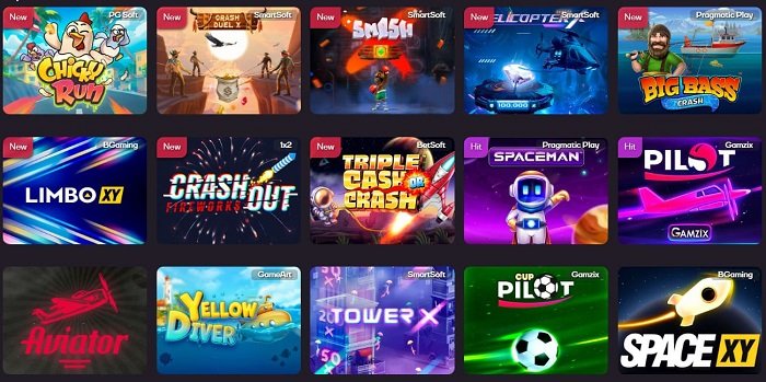Crash игры Sykaaa Casino